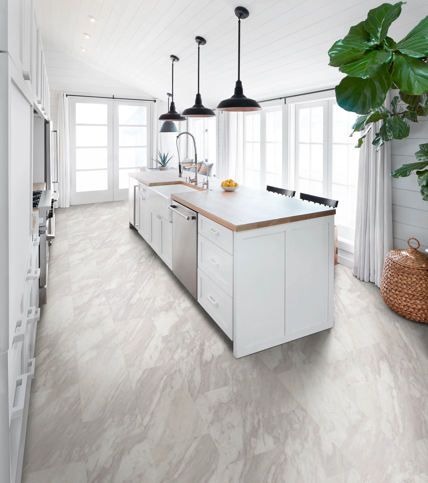 Opal flooring, shown in a room