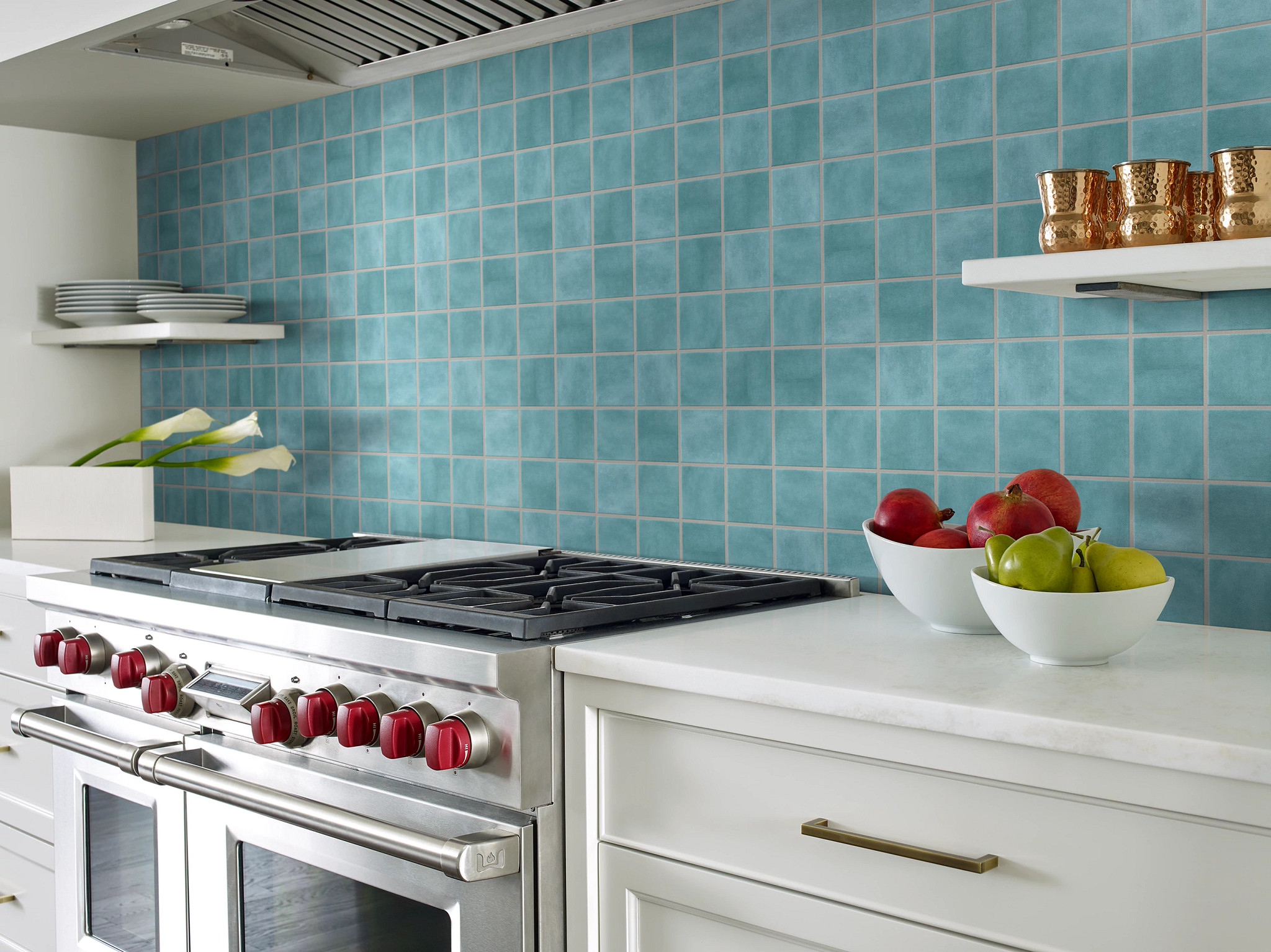 SUNSET GLOW 4X4 SQ CAPRI BLUE ROOM