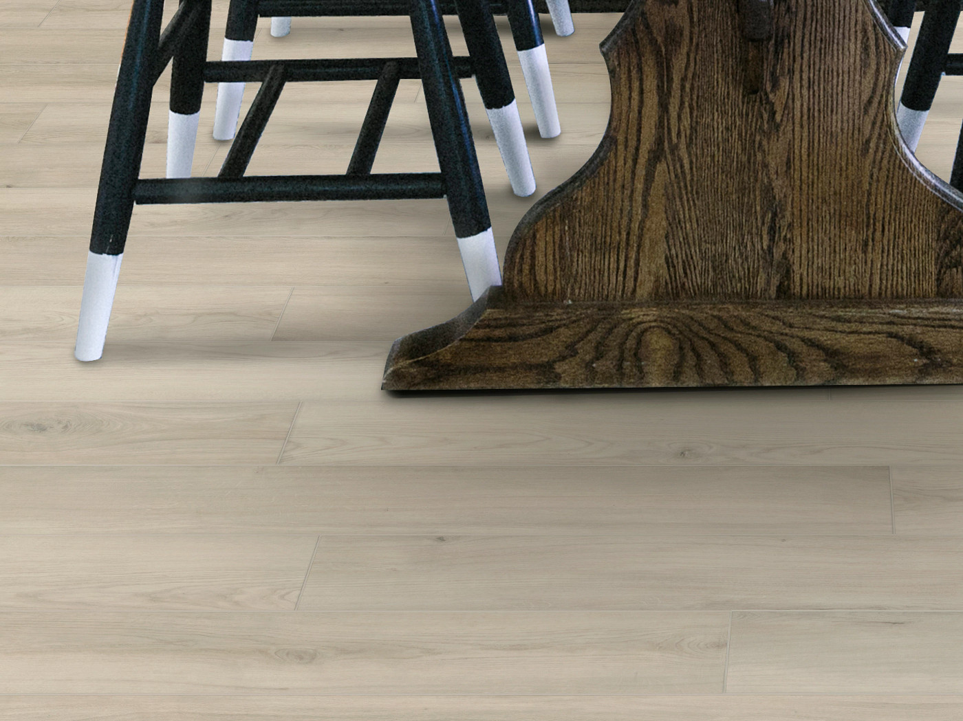 Silk flooring, shown in a room