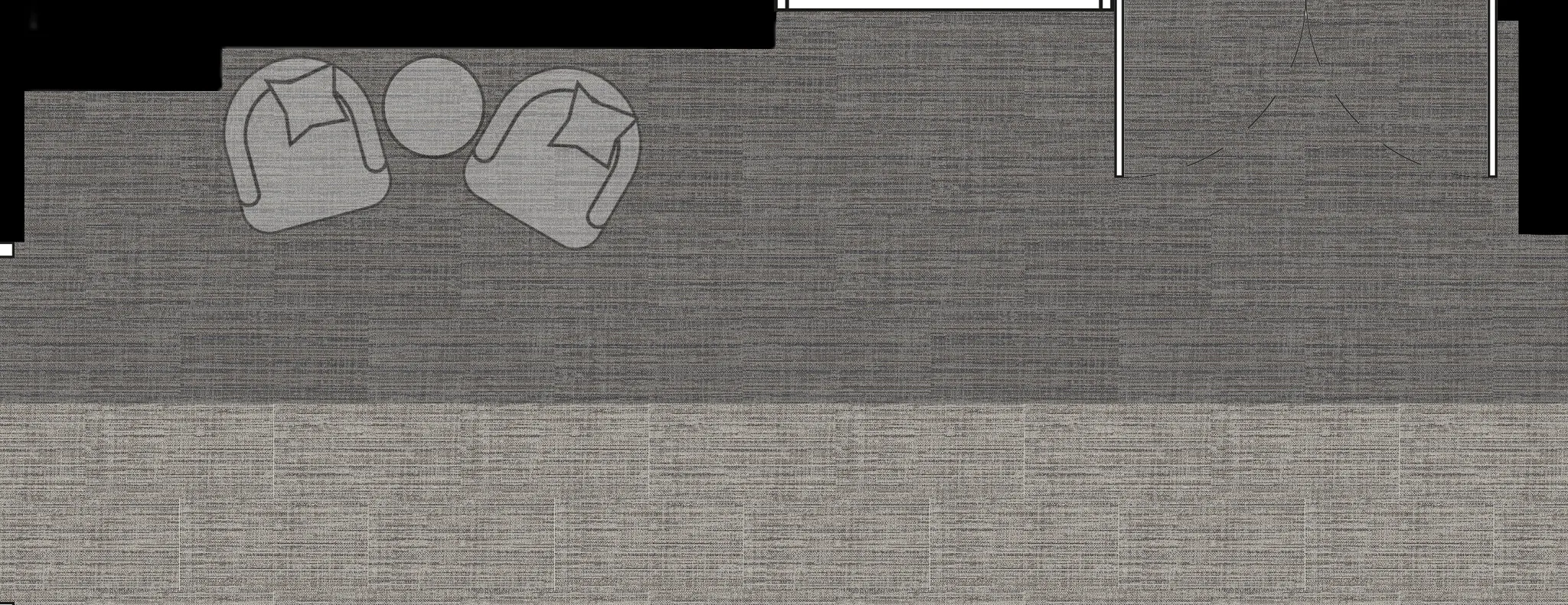 Grey and beige textured carpet tiles in a modern office setting