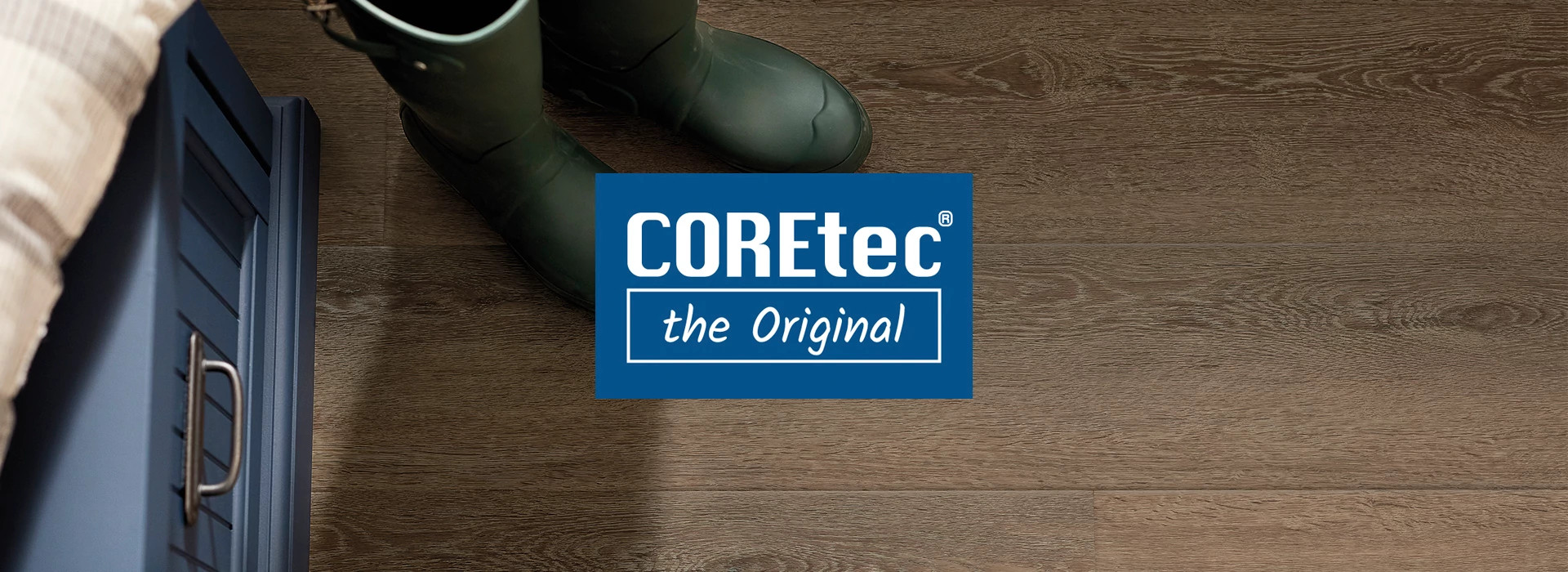 COREtec product in a mudroom 