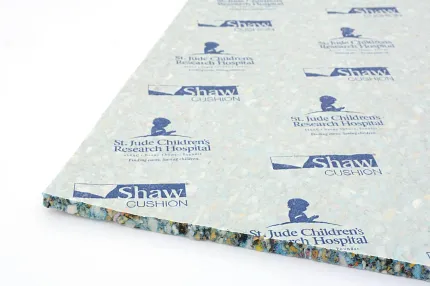 Shaw Cushion Carpet Padding for Comfort and Durability Shaw Cushion carpet padding with St. Jude Children's Research Hospital logo