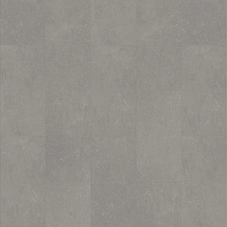 A gray vinyl tile floor with a stone look