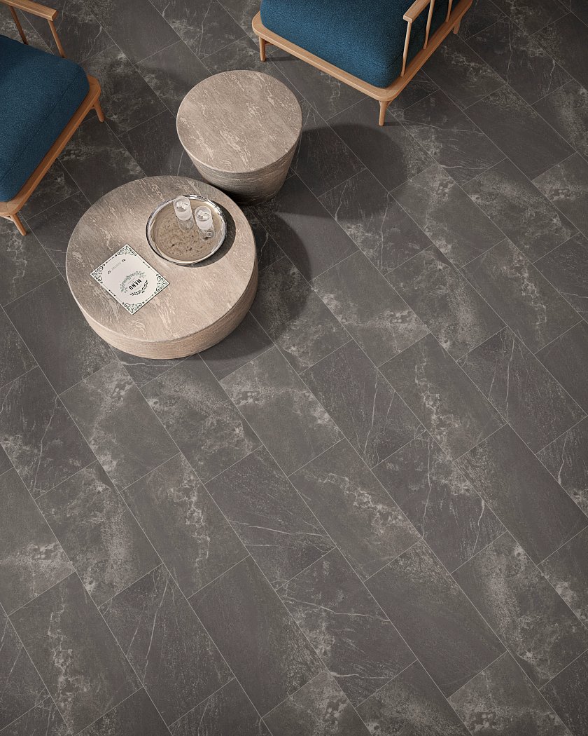 Varietal 12 X 24 Matte Midnight - LVP flooring Varietal 12 X 24 Matte Midnight Feature 1