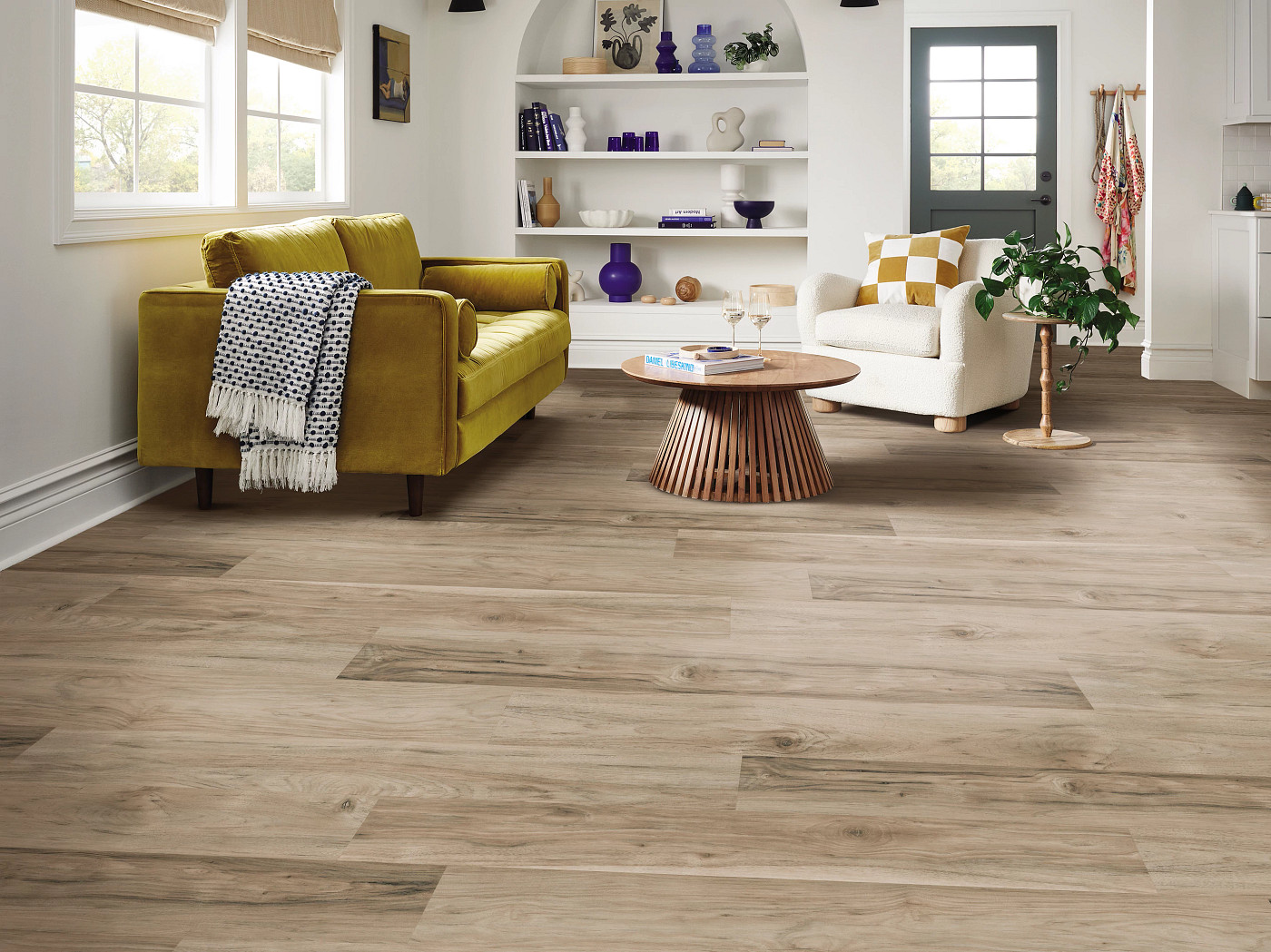 Iron Fog flooring, shown in a room