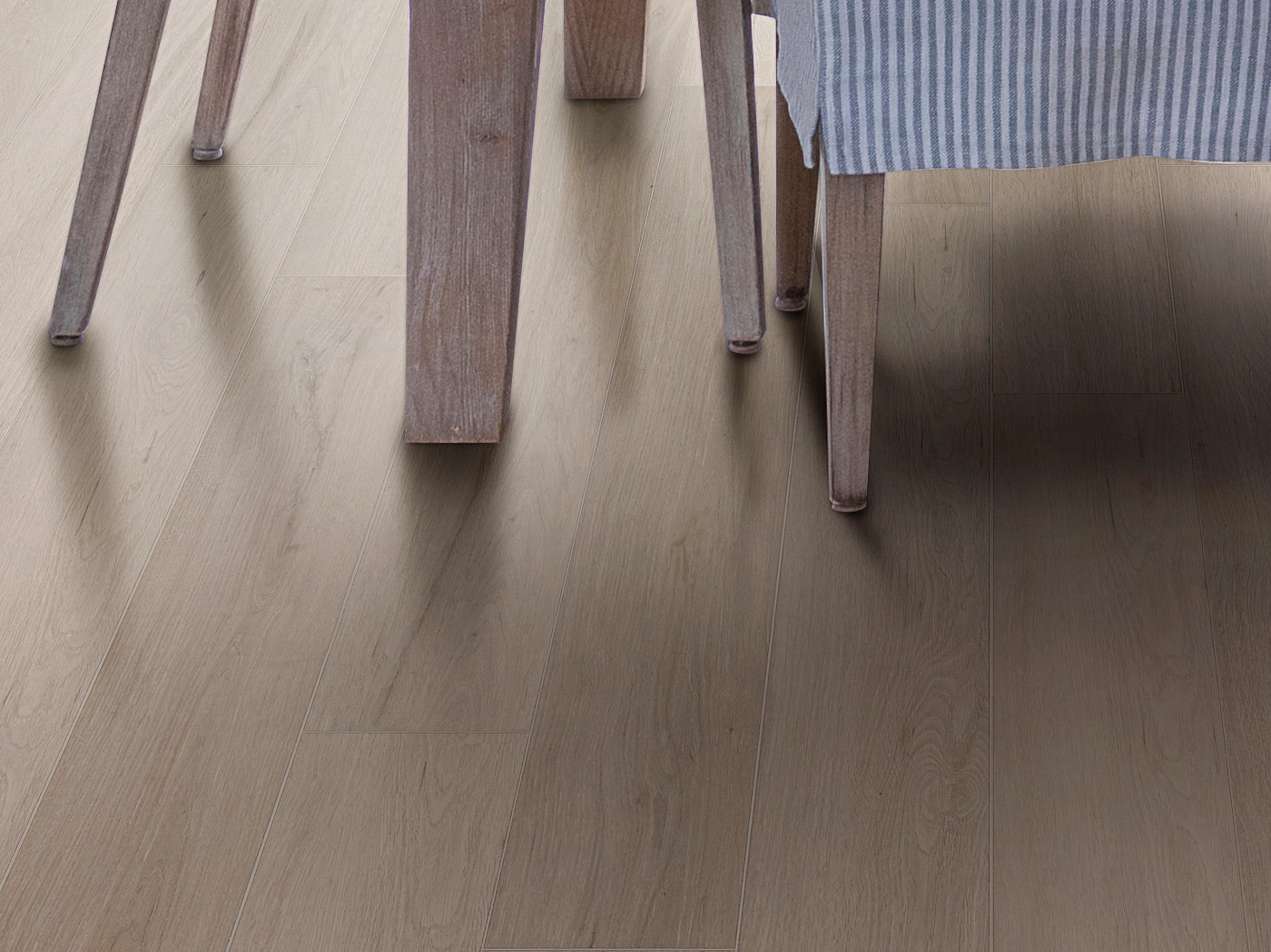 Mushroom flooring, shown in a room