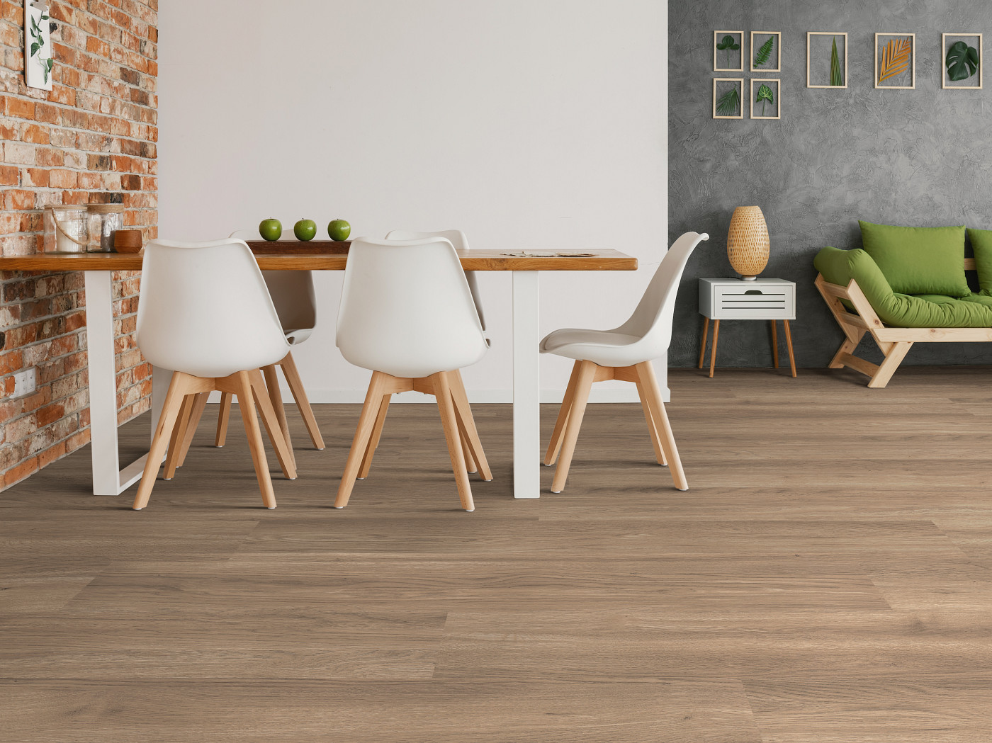 Dallas flooring, shown in a room