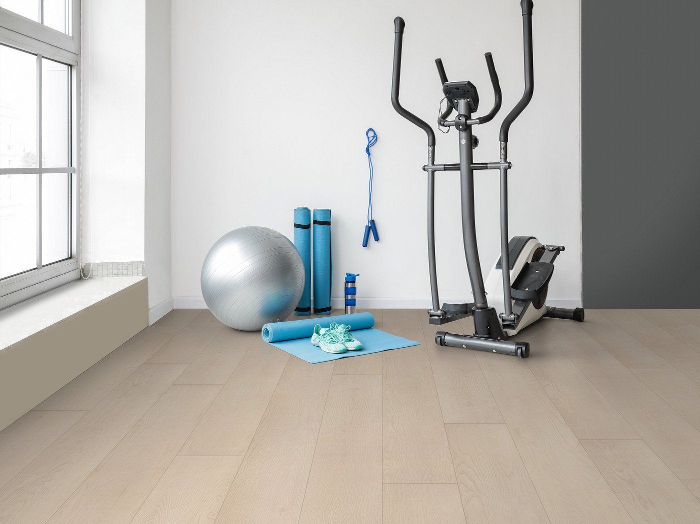 Subtle Beige flooring, shown in a room