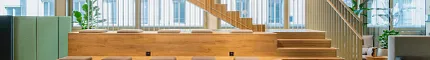 Project with Coretec Herringbone floor Office Project with LVT Coretec Herringbone Floors