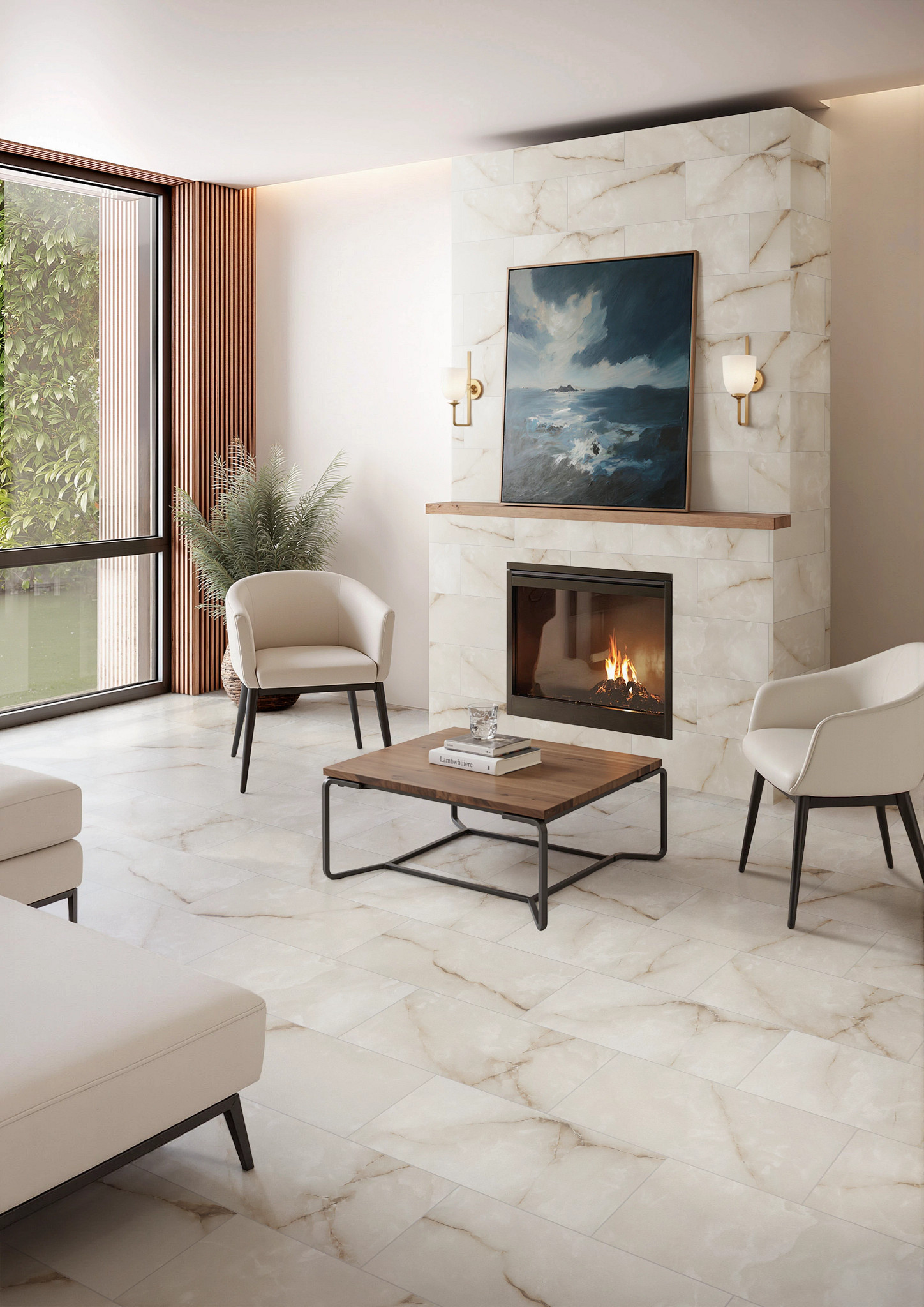 ASTORIA 12X24 MATTE CHIFFON ROOM