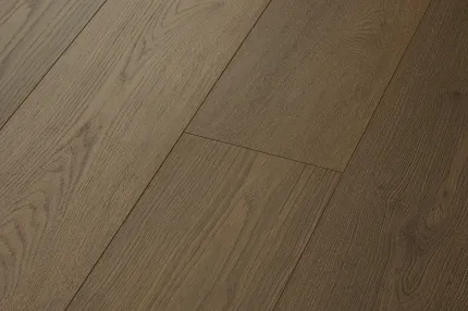 Durable Coretec WPC flooring in 72.05x8.98 inch dimensions Close-up of Coretec Residential WPC flooring in brown tones