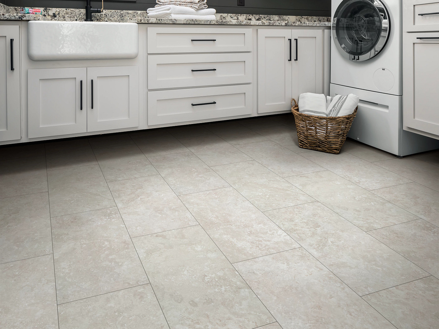 Moonlit flooring, shown in a room