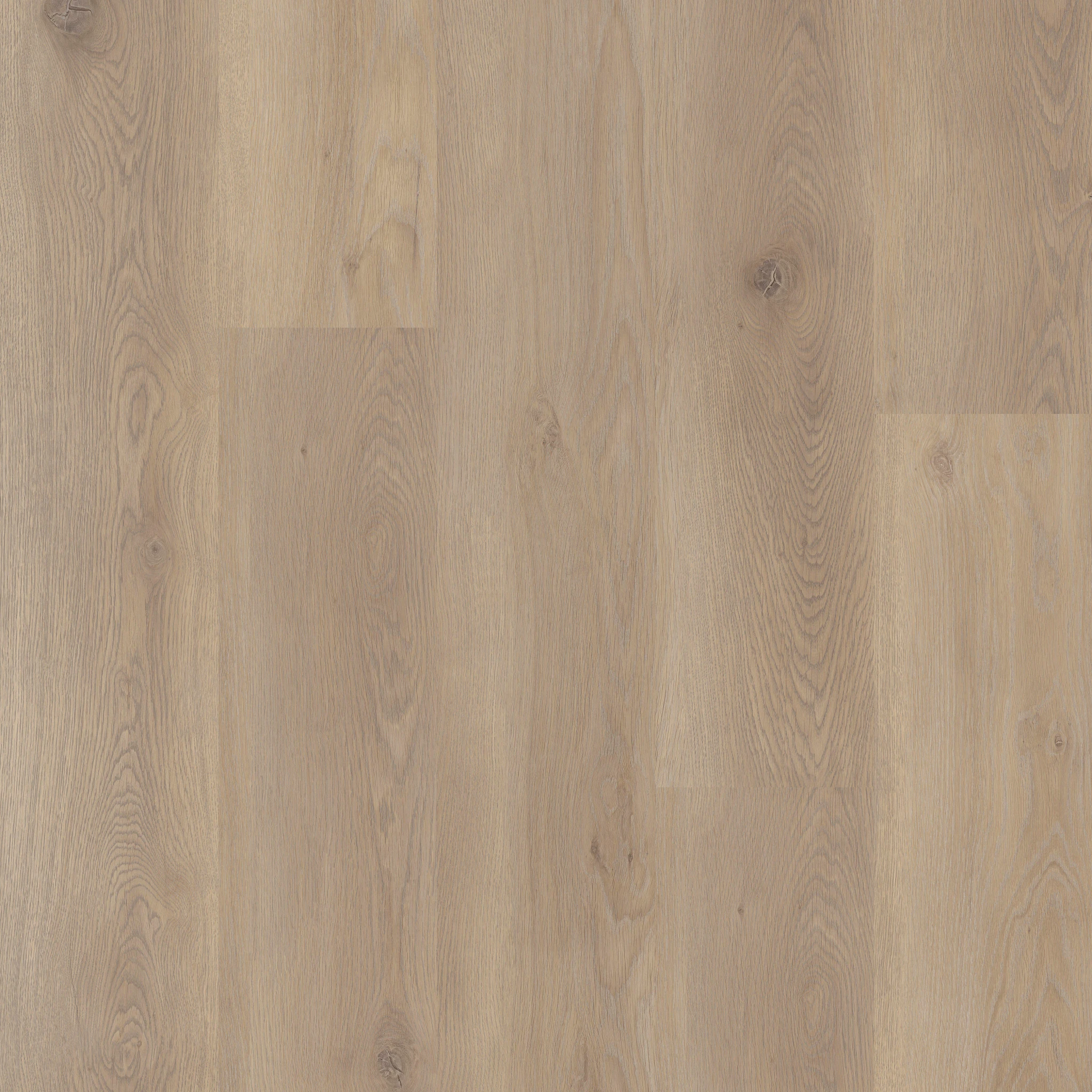Light oak wood look vinyl flooring swatch with Sound CoreÂ® technology, dimensions 48.03x7.17 inch