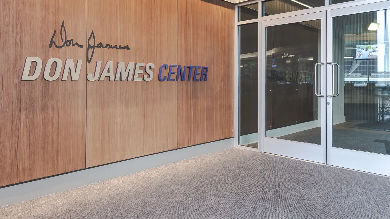 Entrance to athletic facility
