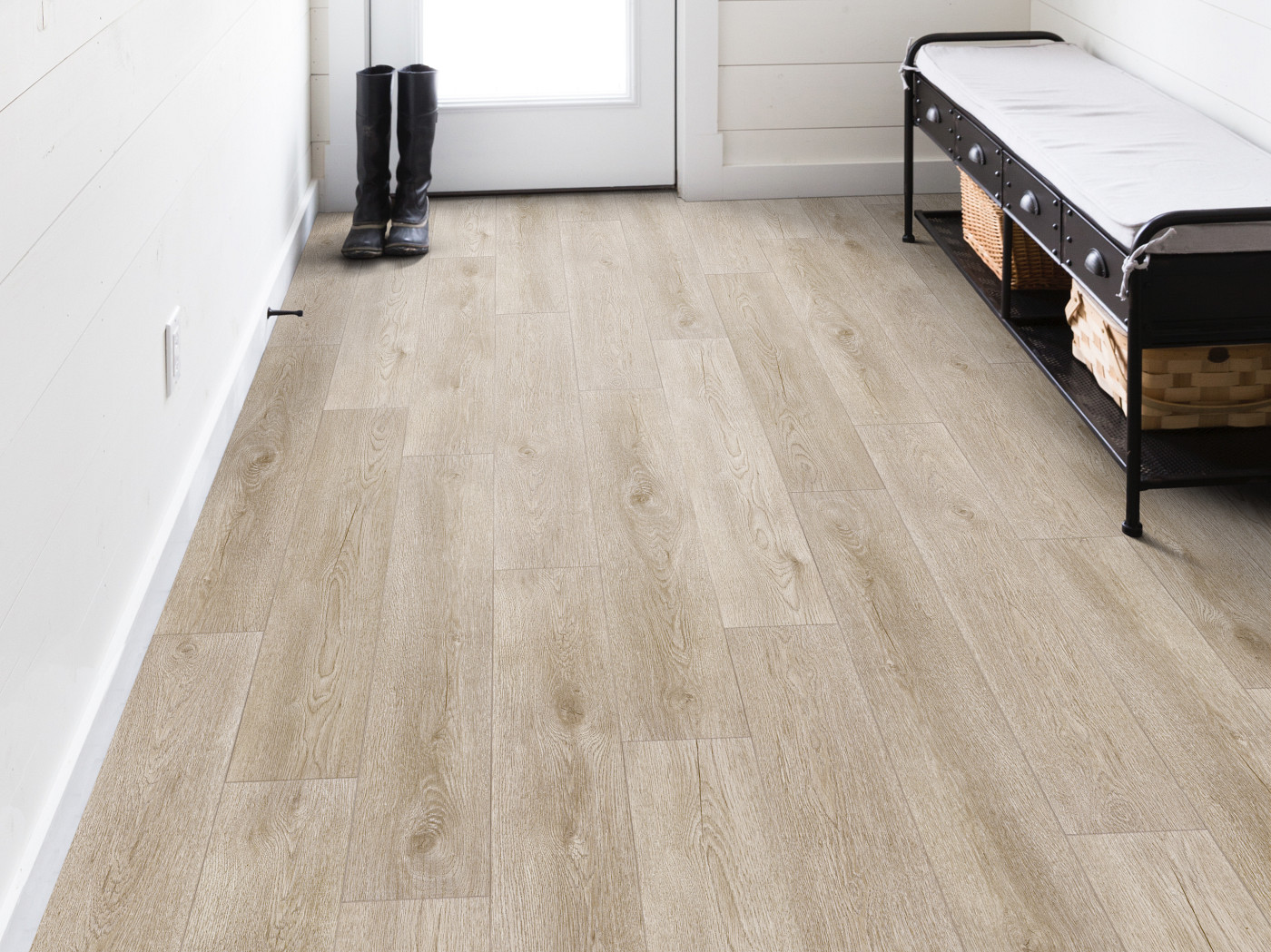 Soft Beige flooring, shown in a room