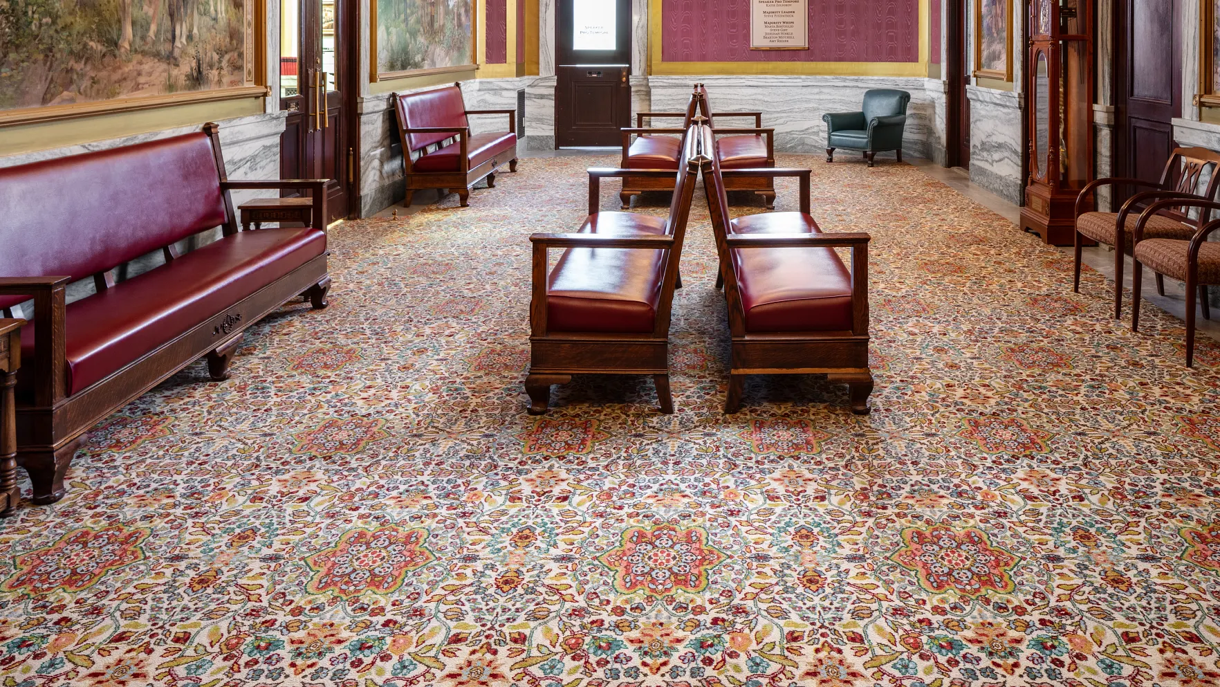 Montana state capitol with custom Axminster broadloom