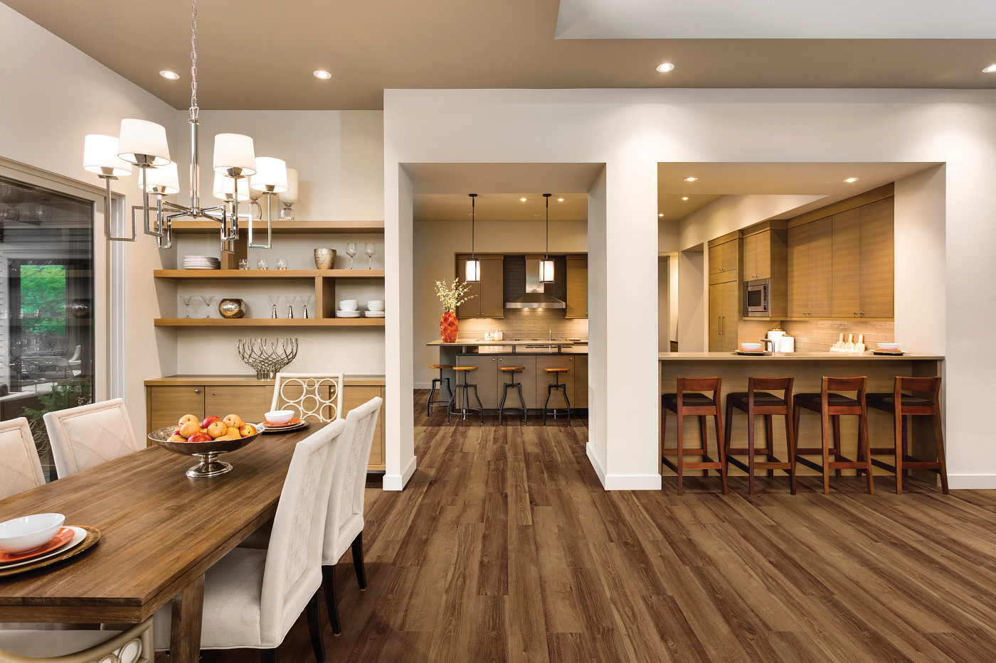 Mornington Oak flooring, shown in a room