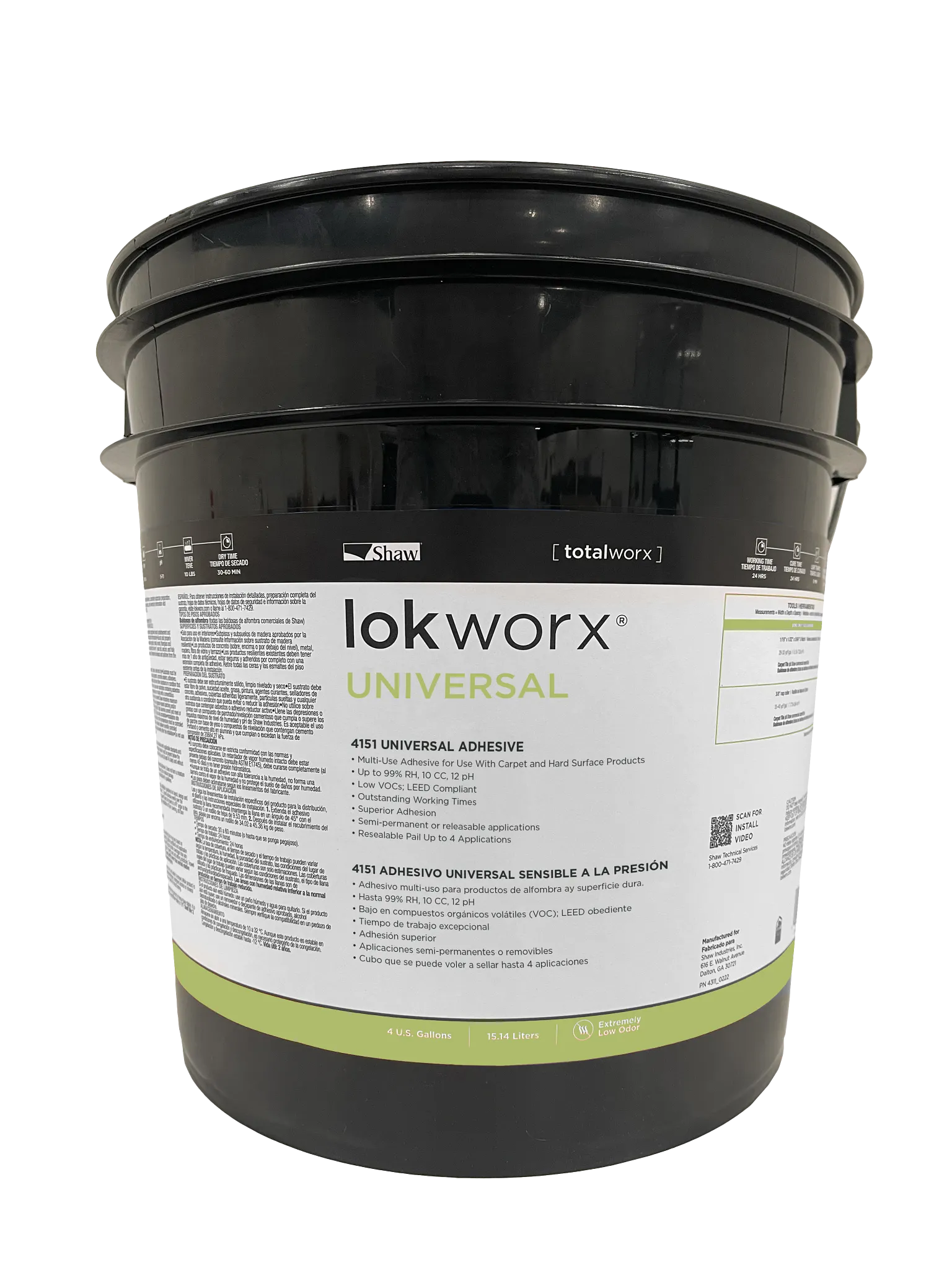 LokWorx Universal Adhesive 4151 in black container