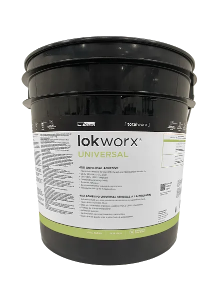 LokWorx Universal Adhesive 4151 for Carpet and Hard Surface Products LokWorx Universal Adhesive 4151 in black container