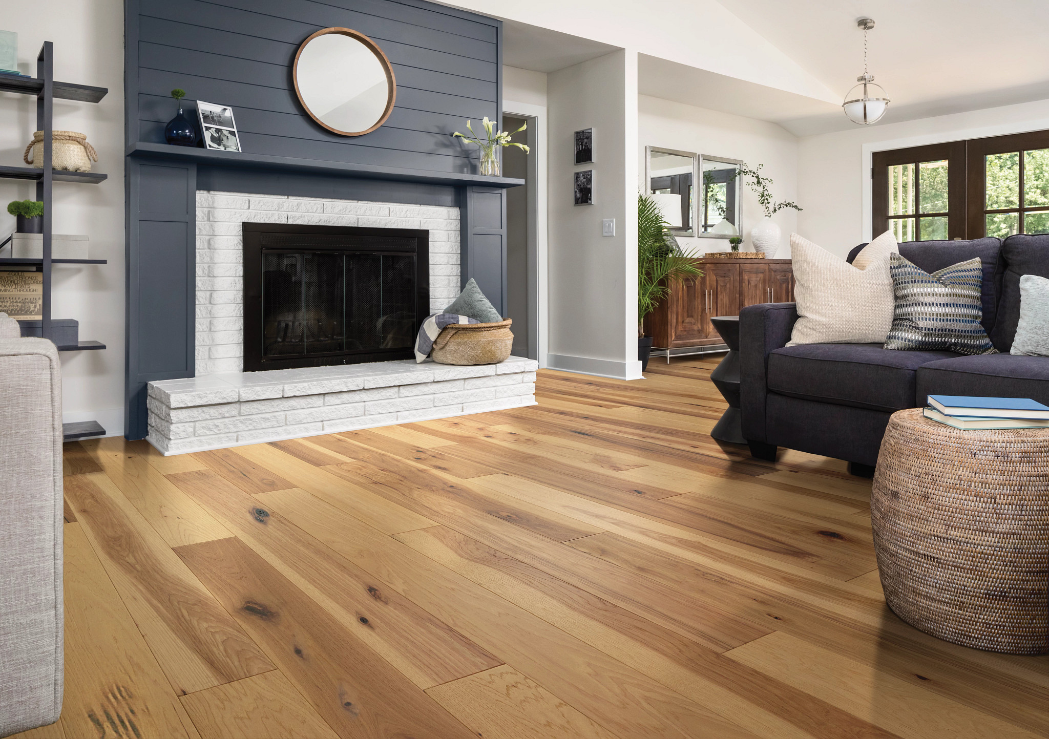 Solid Vs Engineered Hardwood Flooring Shaw Floors   SanctuaryHickory SW715 01087 Reunion 6.375in RM H 