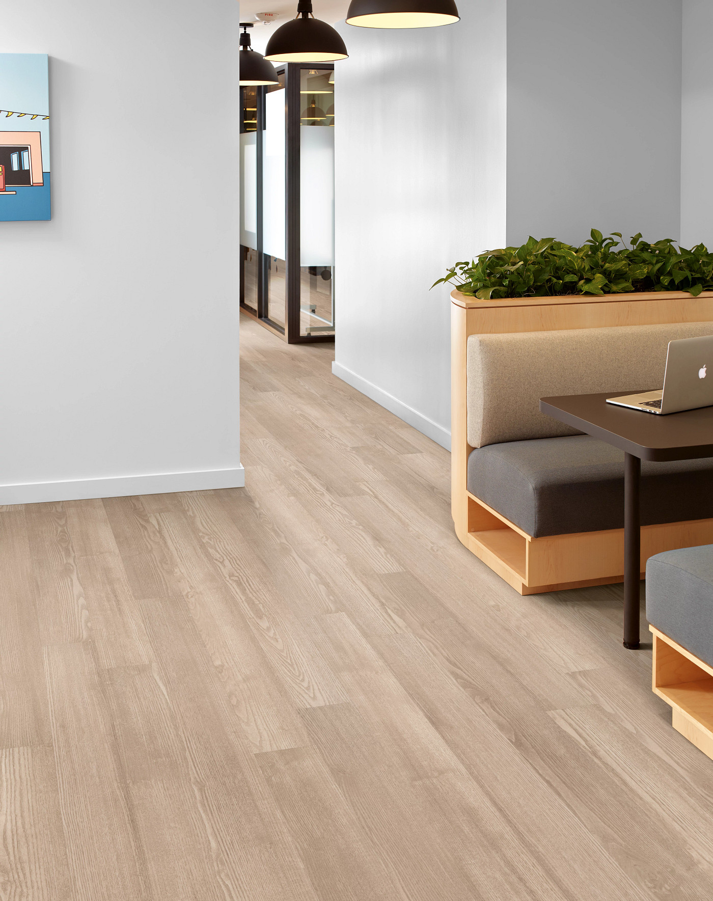 Sandstone flooring, shown in a room