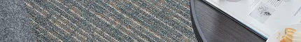 Blue and Beige Commercial Carpet Tile in Cozy Seating Area Notion in Gracious