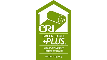 CRI Green Label Plus Indoor Air Quality Certification Logo CRI Green Label Plus certification logo for indoor air quality testing program