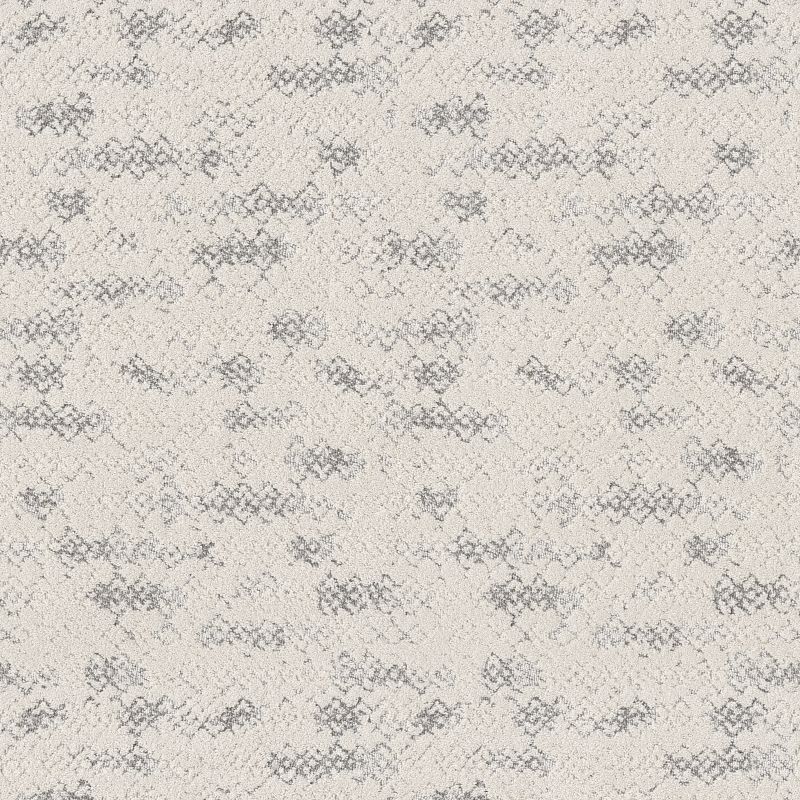 Evoke Broadloom Carpet in First Frost color, 12ft wide, made from 100% polyester