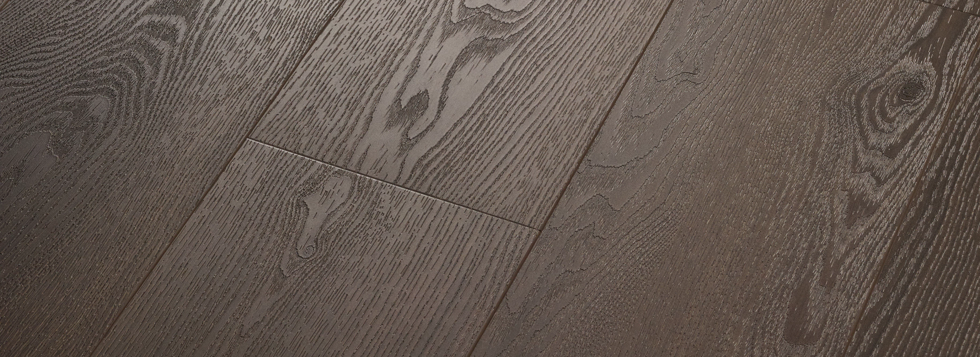 Close-up of a dark mocha hardwood flooring