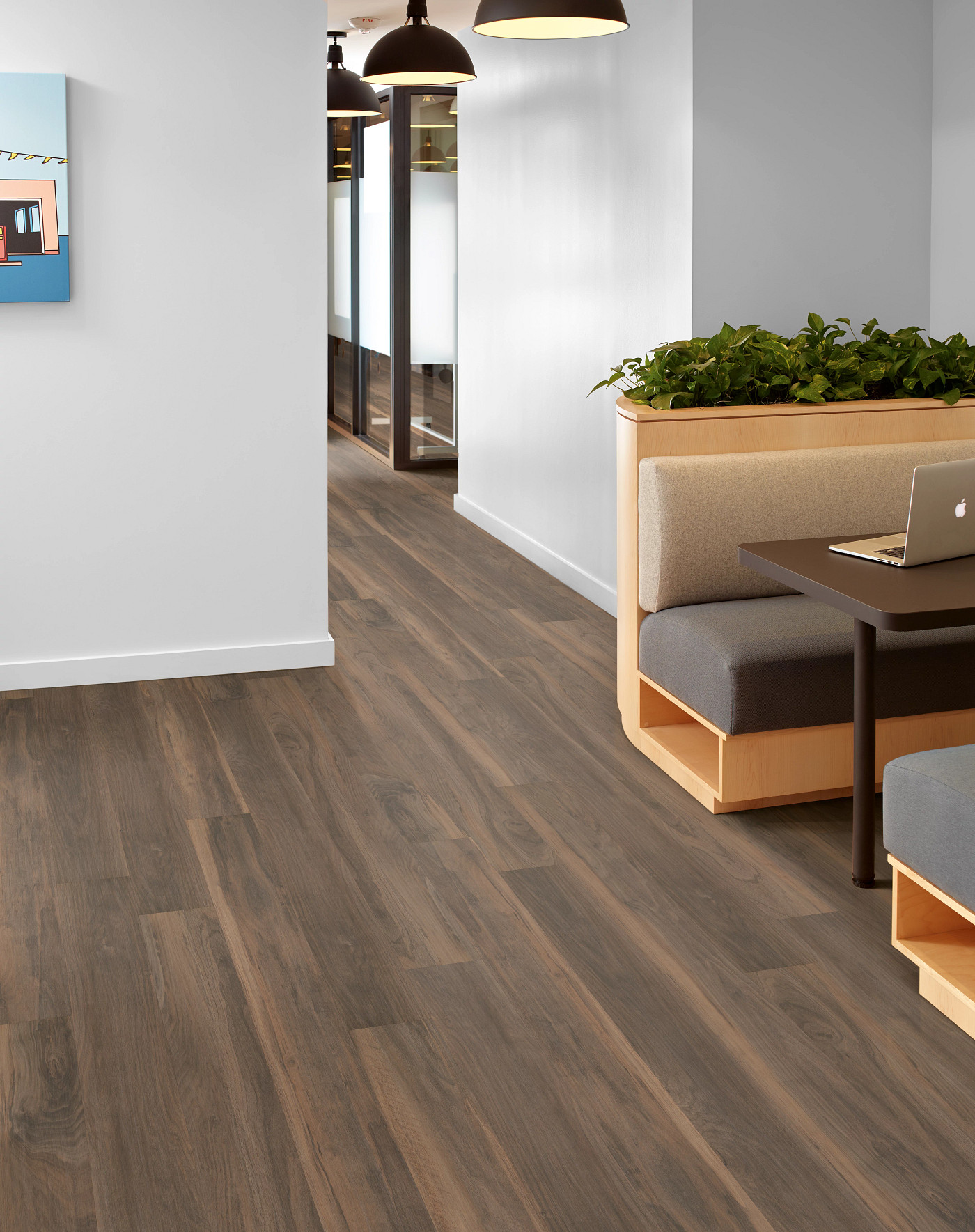 Terra flooring, shown in a room