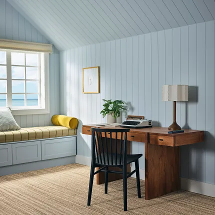 Gray Patterned Carpet with Textured Design Next to Green Chair Gray patterned carpet with a textured design next to a green metal chair on a tiled floor
