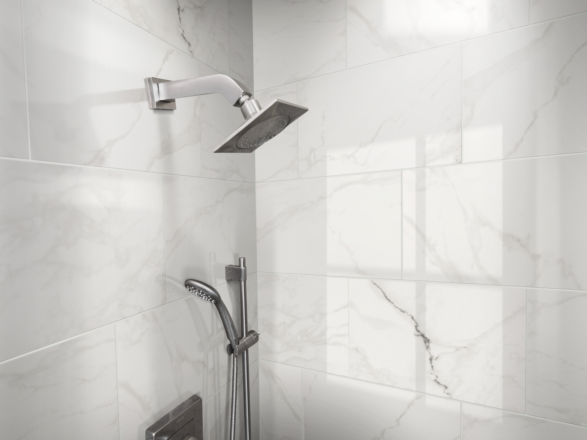 PRIME AURA 12X24 POLISHED STATUARIO BRINA ROOM