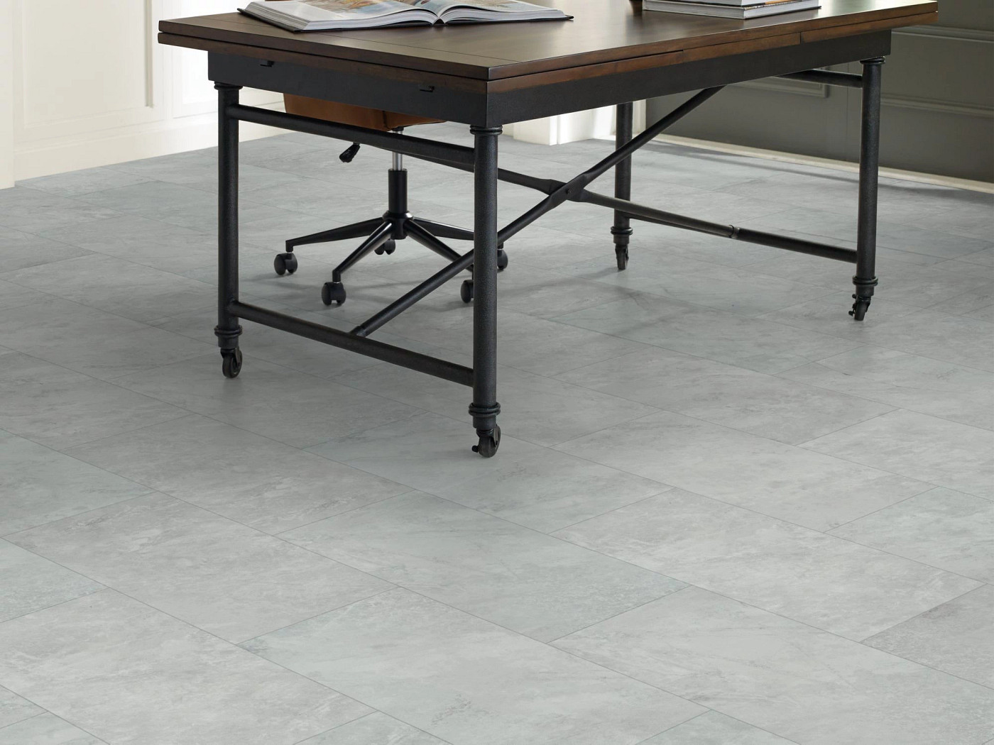 Pearl flooring, shown in a room