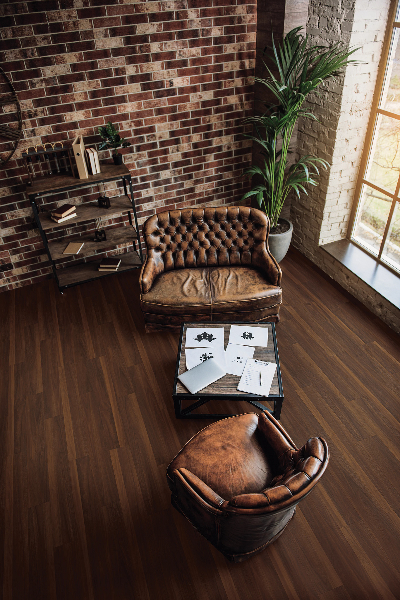 Biscayne Oak flooring, shown in a room