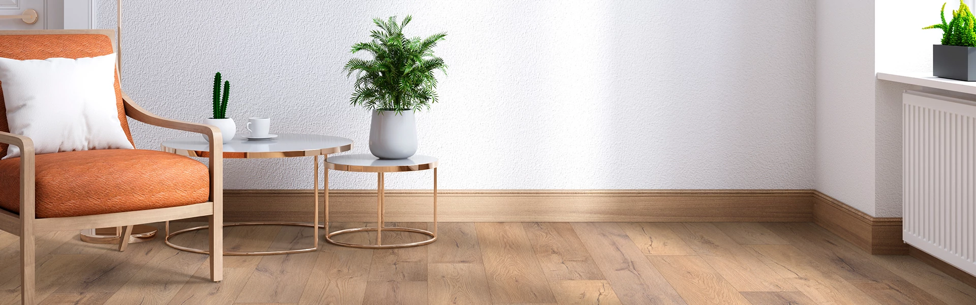 Living room with a chair and coffee table
