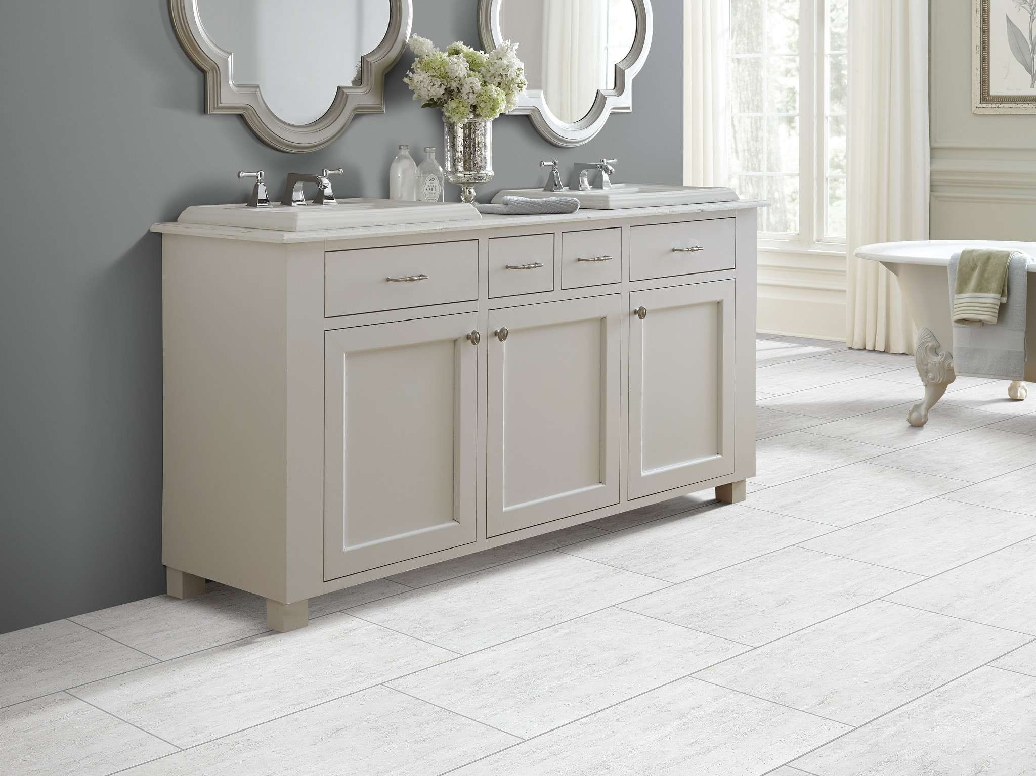 Classico 12x24 Cs71f Light Grey, Light Gray Tile Bathroom Floor