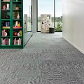 Drifted Grids Tile Calm Carbon - LVP flooring Drifted Grids Tile Calm Carbon Feature 1
