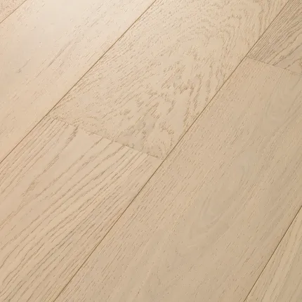 Durable light oak engineered hardwood flooring for a cozy home atmosphere Light oak engineered hardwood flooring with natural wood grain texture