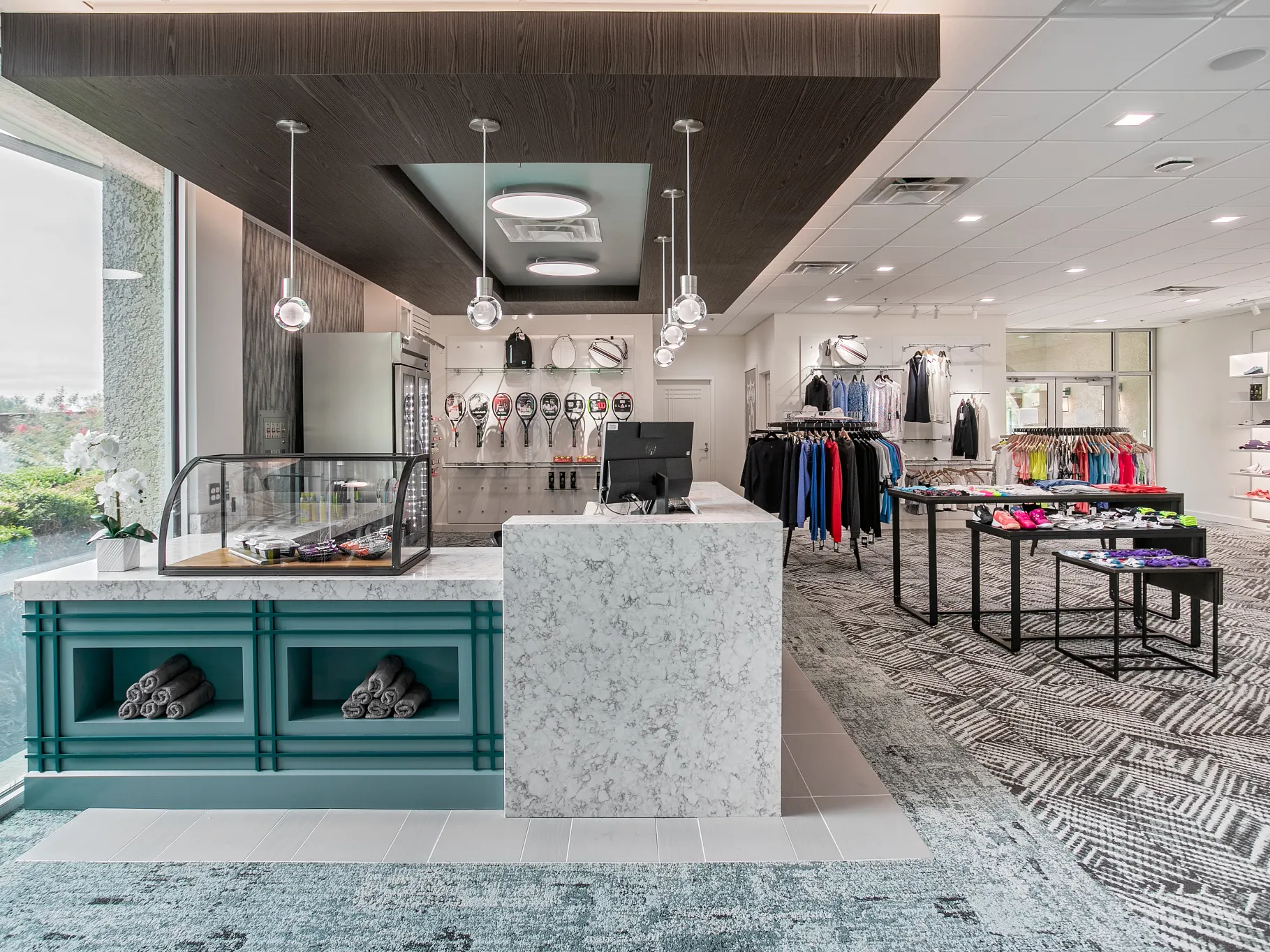 Tennis Racket Shop Layout The Stonebriar Tennis Pro Shop | ShawContract