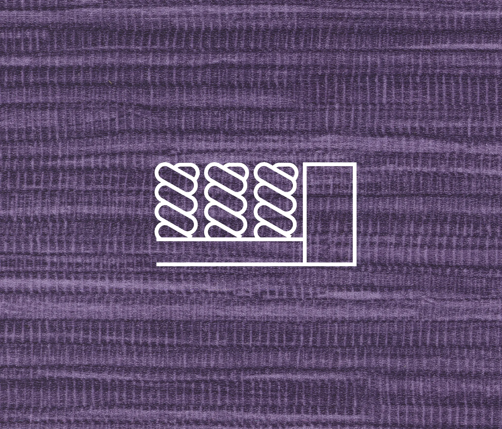 Purple textured flooring with no transition needed
