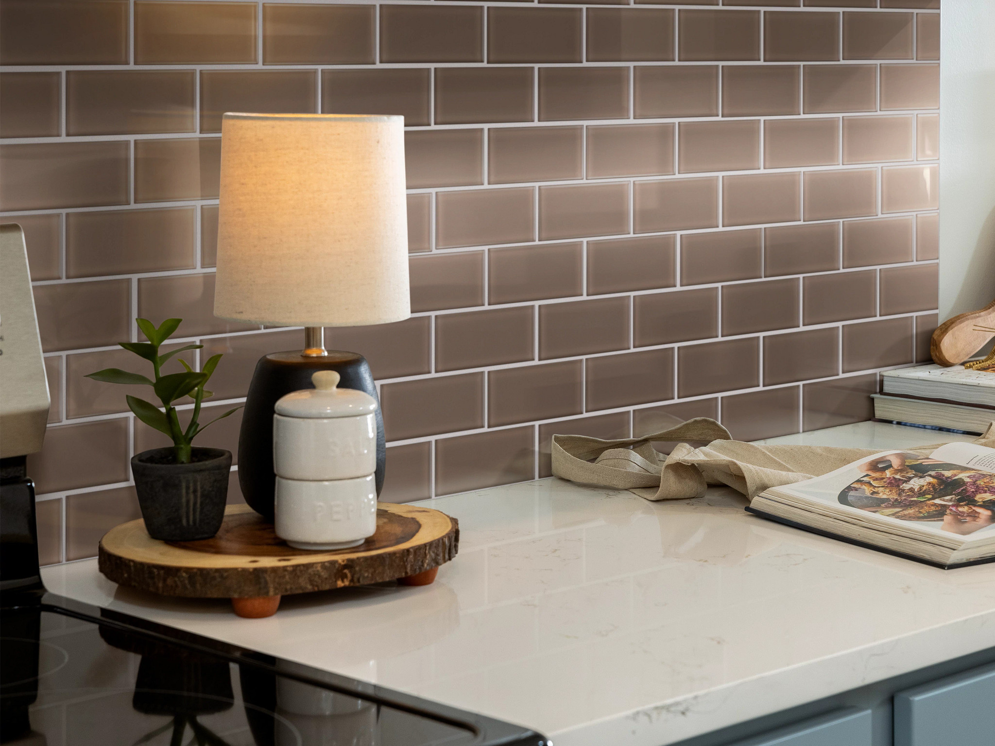 ASCENDANT 2X4 MOSAIC BALANCED TAUPE ROOM