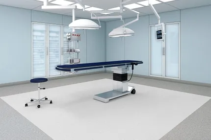 Modern White LVT Flooring for a Clean and Bright Operating Room Modern White LVT Flooring for a Clean and Bright Operating Room