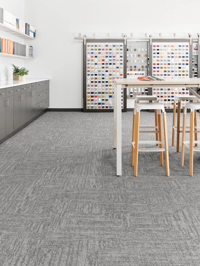 Alignment 24X24 Tile Flax - LVP flooring Alignment 24X24 Tile Flax Feature 1