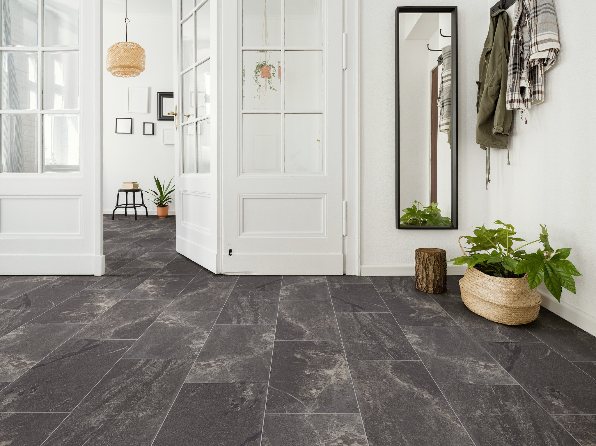 LITHIC 12X24 MATTE BLACK ROOM