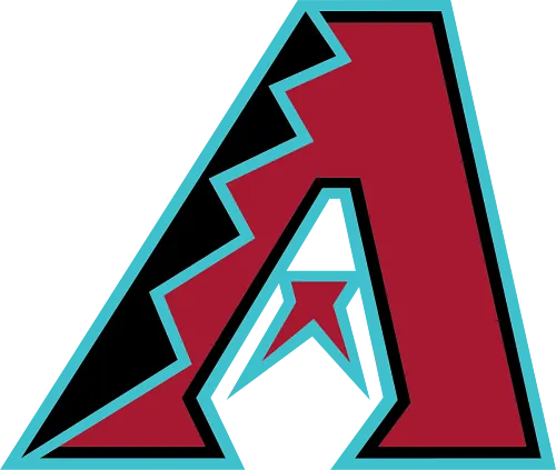 Arizona Diamondbacks logo in teal with stylized A design