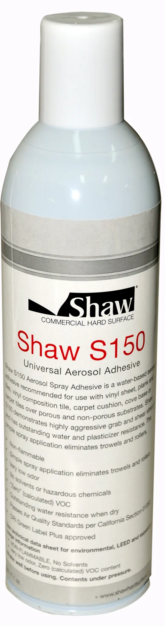 Shaw S150 Universal Aerosol Adhesive for vinyl sheet, plank, and tile flooring