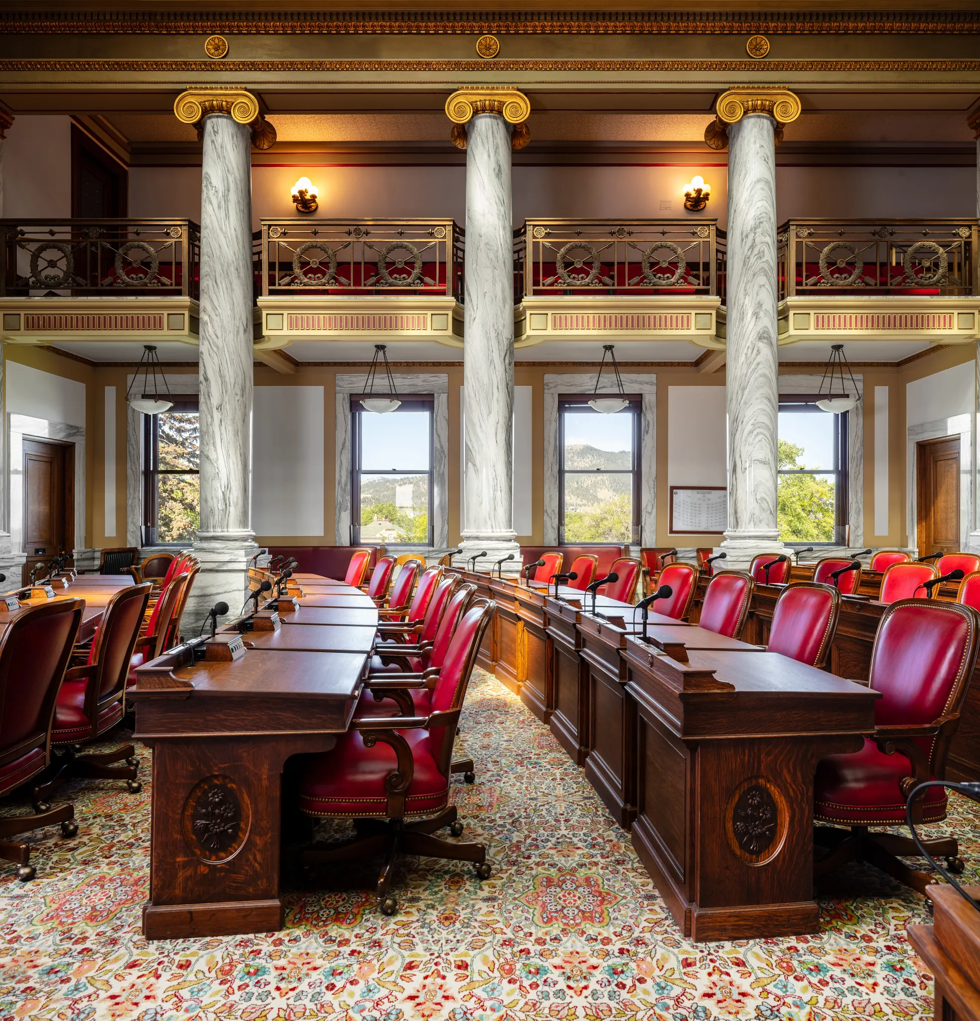 Montana state capitol with custom Axminster broadloom