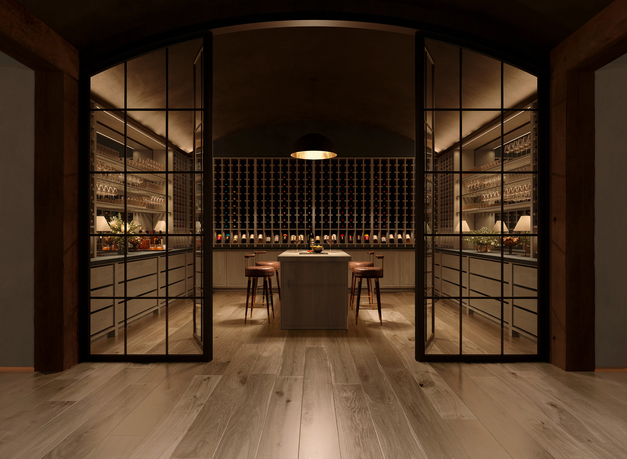 HERITAGE OAK EARTHEN ROOM in room