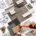 Multilayered Tile Calm Carbon - LVP flooring Multilayered Tile Calm Carbon Feature 2