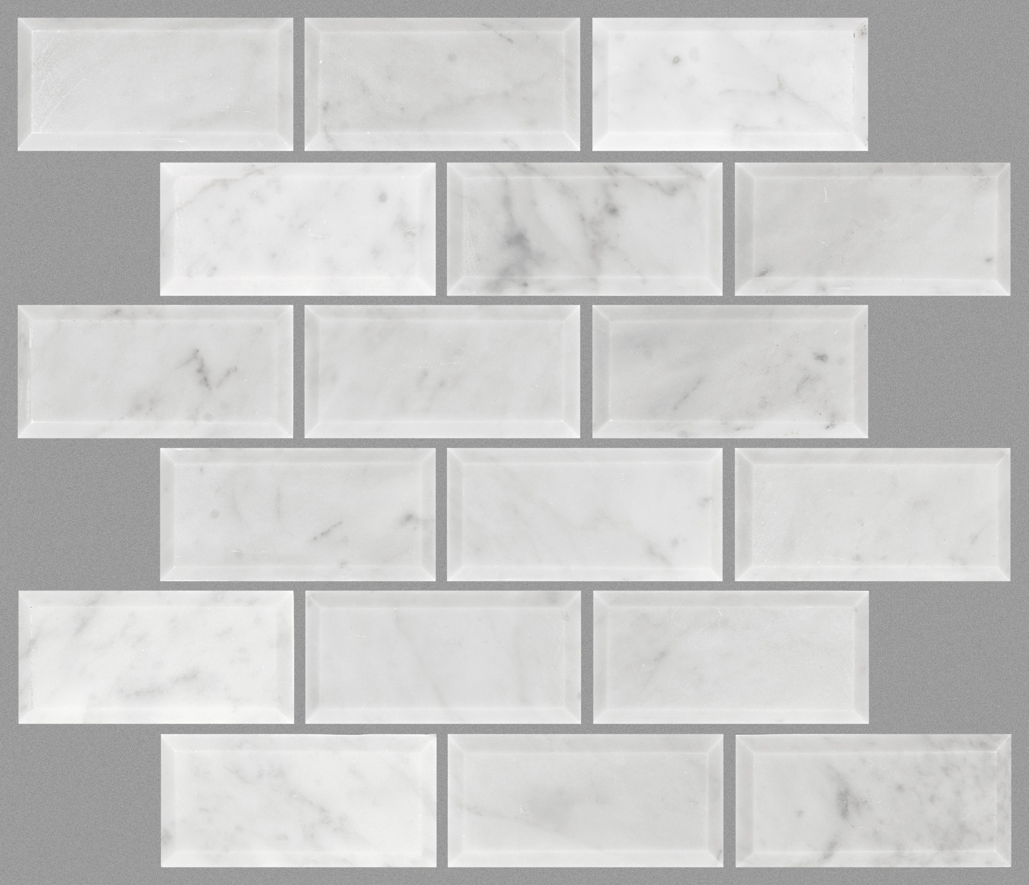 CHATEAU 2X4 BEVELED EDGE MOSAIC BIANCO CARRARA MAIN